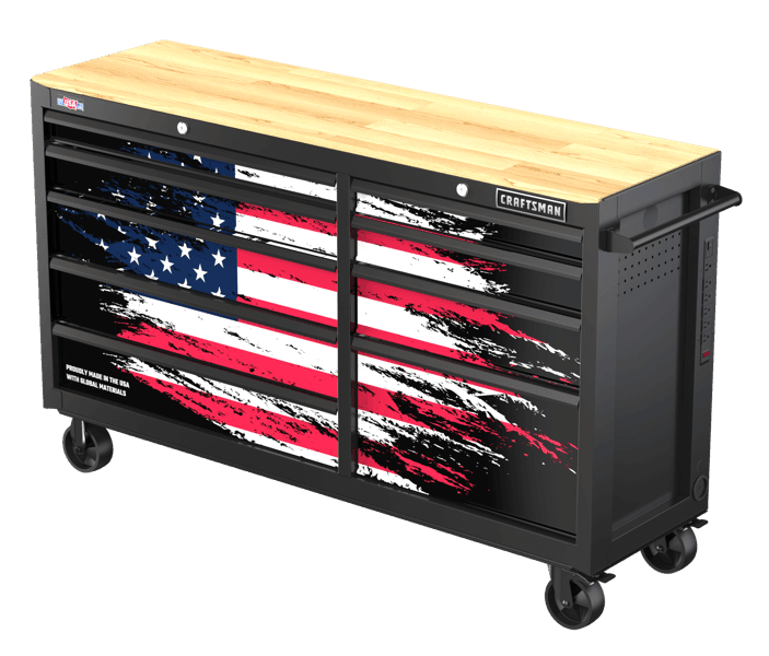CRAFTSMAN® 6' Patriotic Workbench on white background