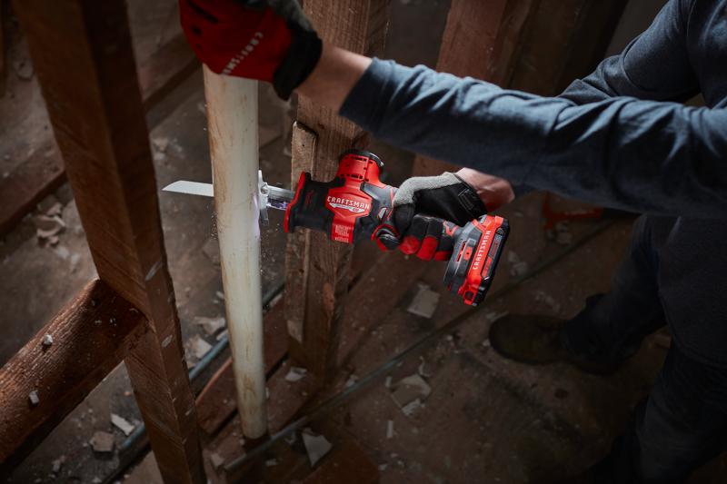V20 BRUSHLESS RP Compact Reciprocating Saw in use