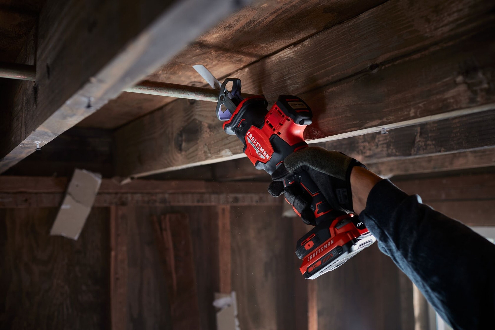 V20 BRUSHLESS RP Compact Reciprocating Saw in use