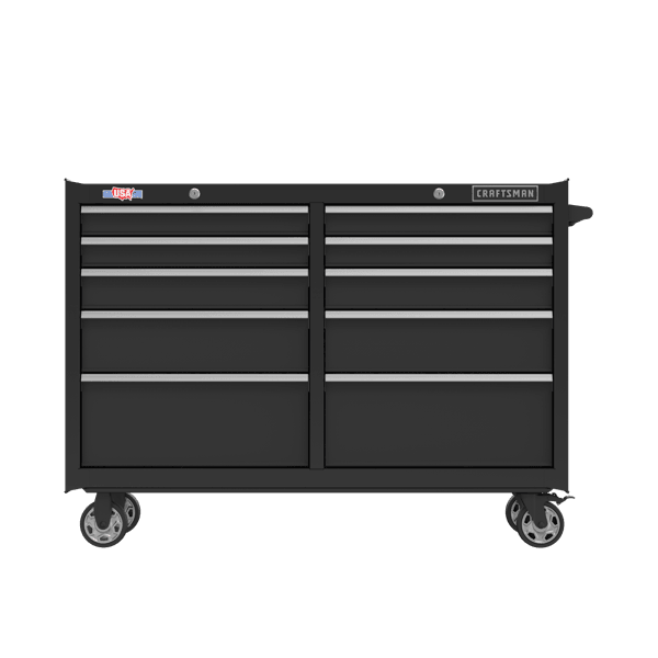 52 inch 10 drawer rolling tool cabinet.