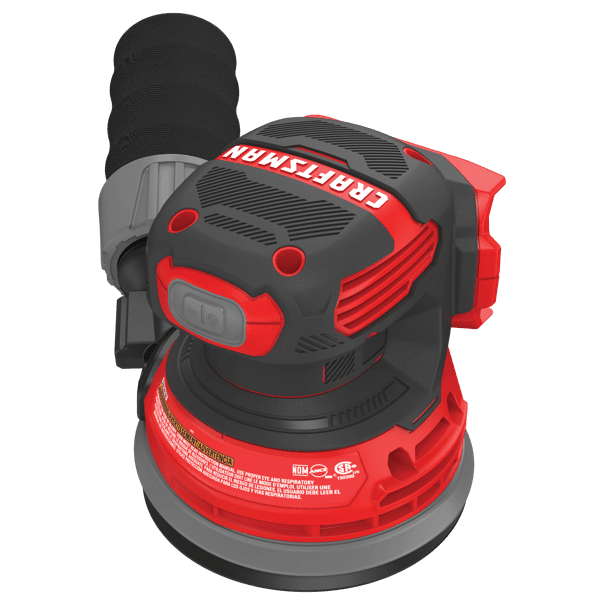 Right profile of 20 volt cordless random orbit sander