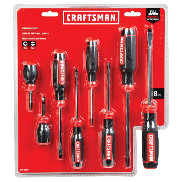 View of CRAFTSMAN Screwdrivers: Bi-Material packaging