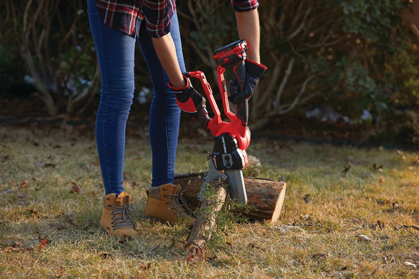 View of CRAFTSMAN Loppers  being used by consumer