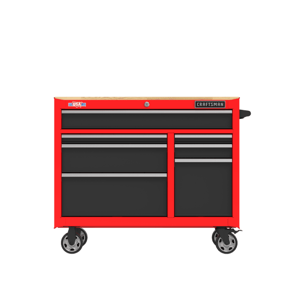 41 inch 7 drawer workstation.