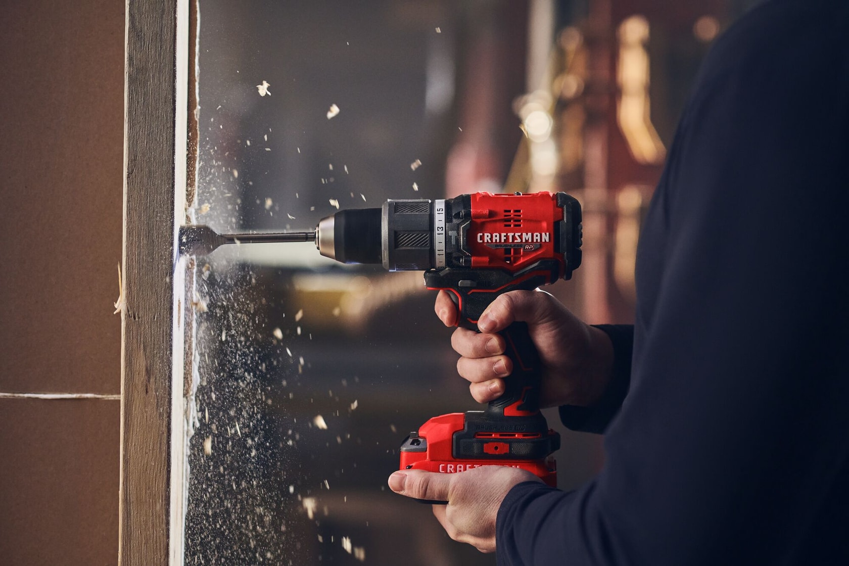 View of CRAFTSMAN Drills: Compact  being used by consumer