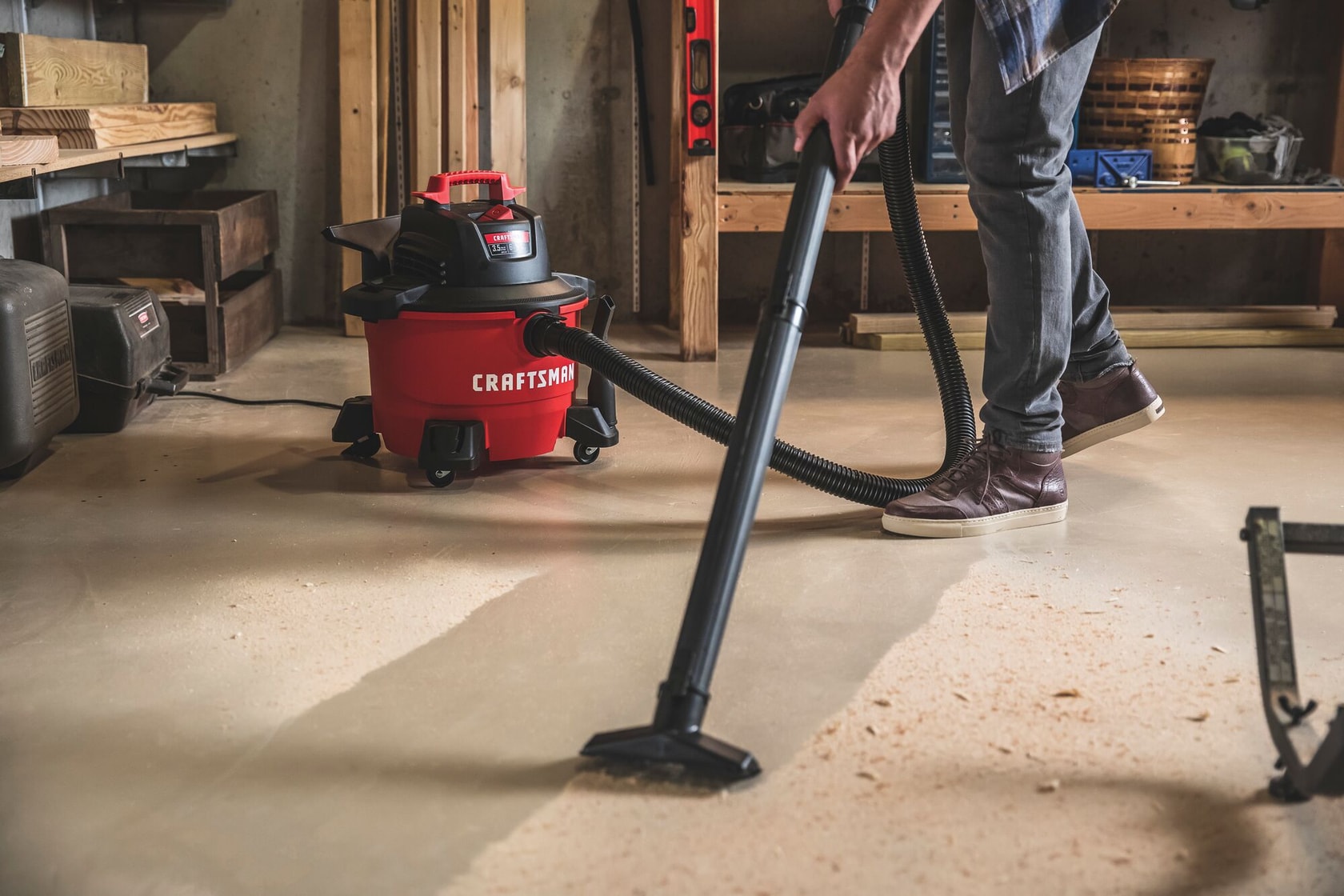 View of CRAFTSMAN Accessories: Vacuums  being used by consumer