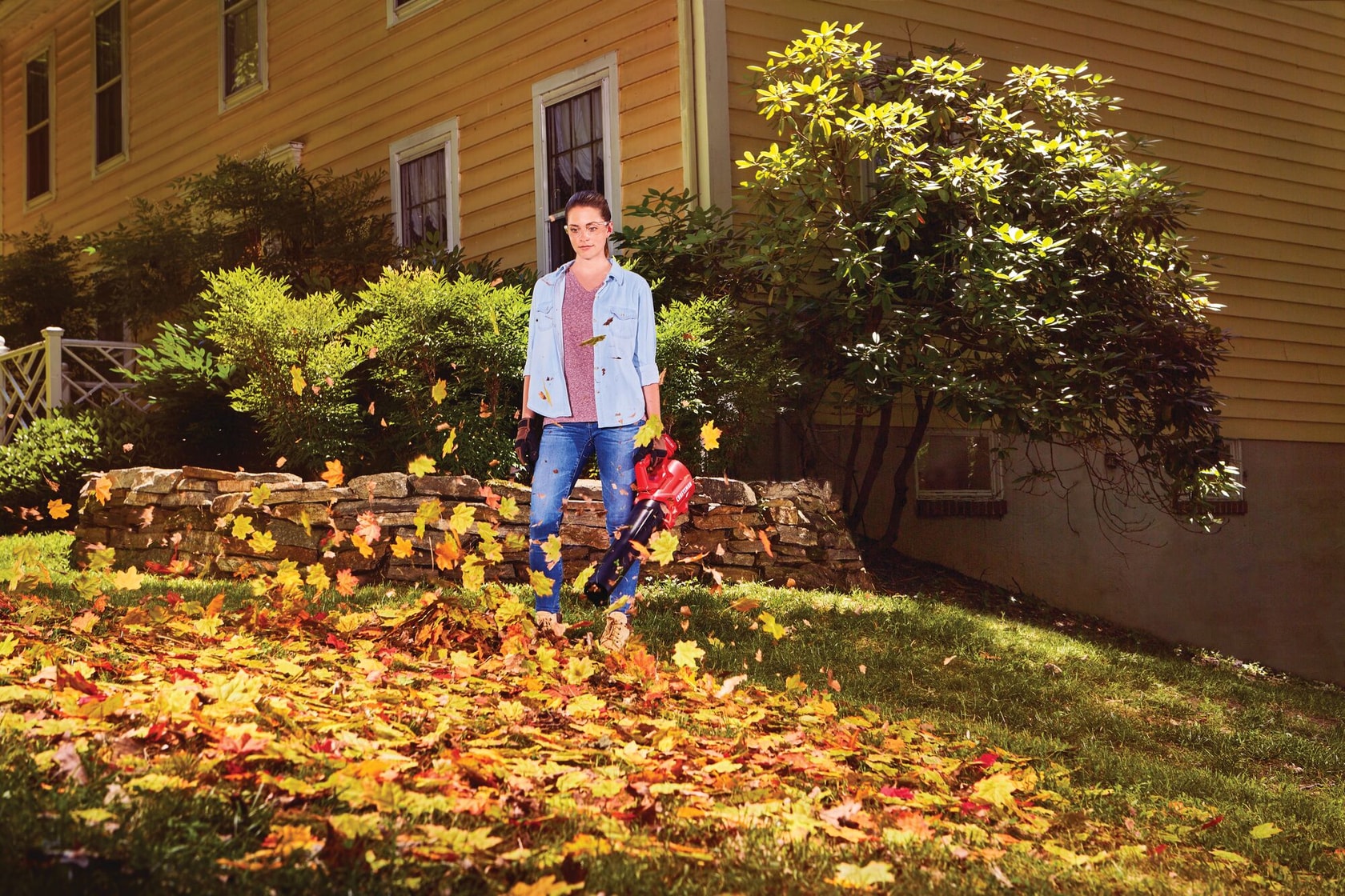 View of CRAFTSMAN Leaf Blowers  being used by consumer